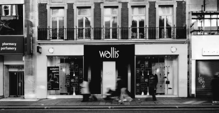 Wallis storefront